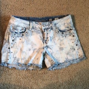 Miss Me Acid Washed Shorts
